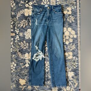 Good American Jeans with Ripped Knee